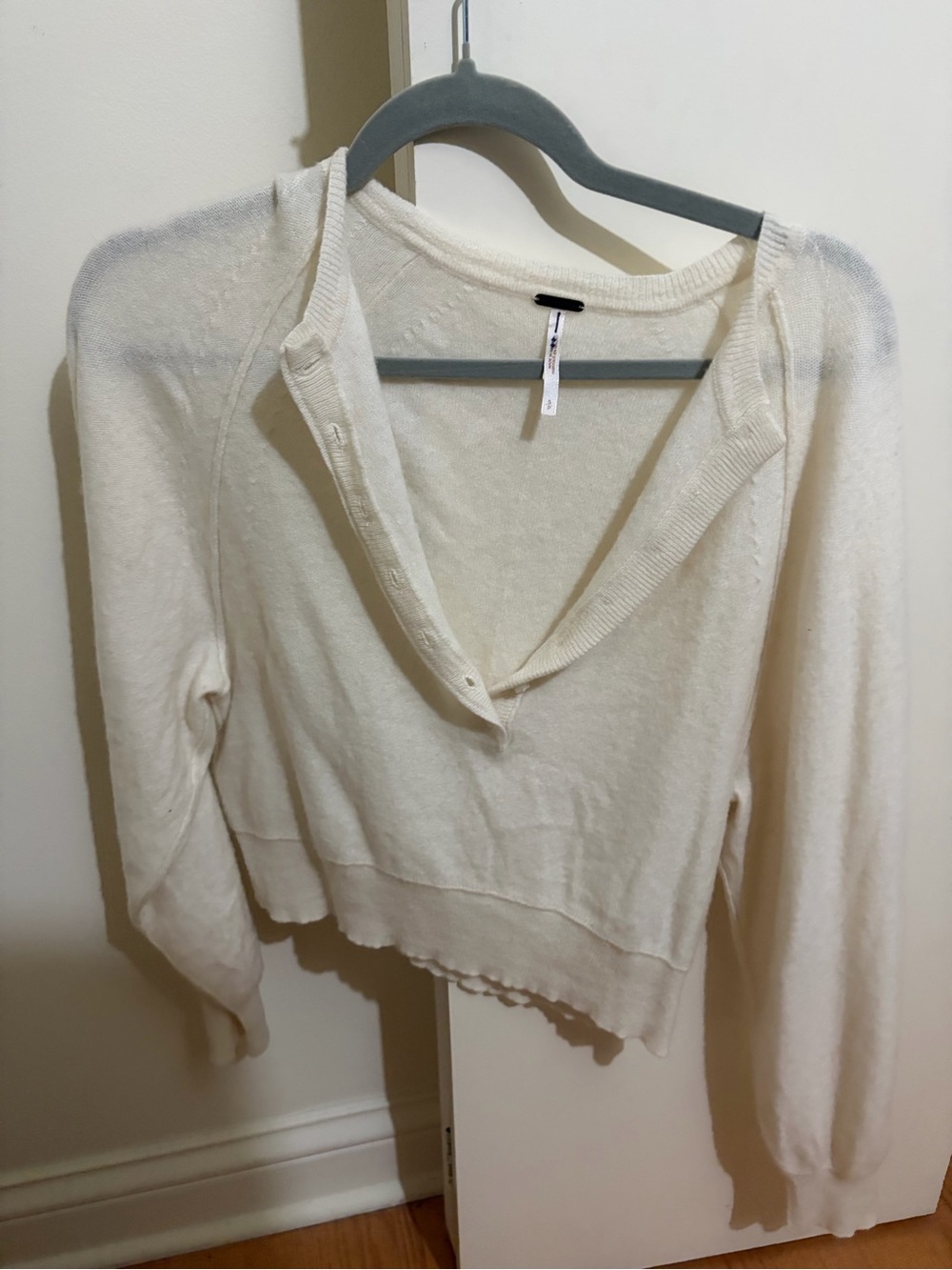 Free people white quarter button up